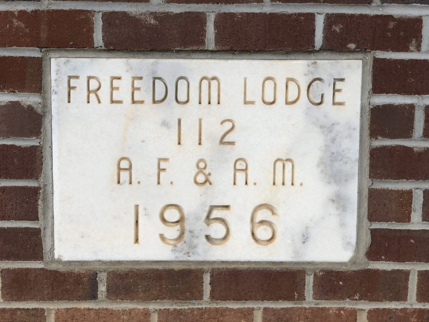 Freedom Lodge 112 A.F. & A.M. 1956